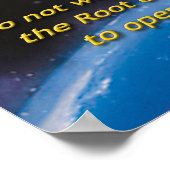 Löwe des Stammes Judah Poster (Ecke)