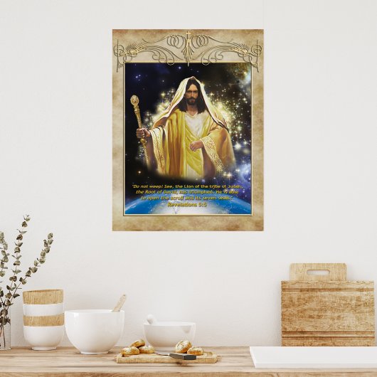 Löwe des Stammes Judah Poster (Küche)