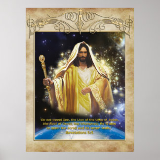 Löwe des Stammes Judah Poster