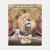 Löwe des Stammes von Juda Gebetsdecke Fleecedecke (Vorderseite)