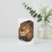 Löwe die Löwe-Visitenkarten Visitenkarte (Stehend Vorderseite)