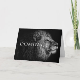 Löwe dominieren wie ein Löwe Karte