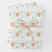 Löwe, du bist so tapfer, wie Papiertücher. Geschenkpapier Set (Beispiel)