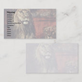 Löwe durch Meyerheim Paul Friedrich (beste Visitenkarte (Vorne/Hinten)