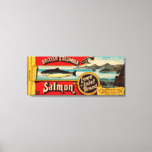 Lowe Einlass-Marken-Lachs-Aufkleber Leinwanddruck