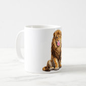 Löwe Eiscafé Kaugummi Trend Tier Kaffeetasse (Vorderseite Links)
