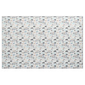 Löwe Elefant Tiger Tier Zug Abenteuer Stoff (Fat Quarter (45,7 x 55,9 cm))