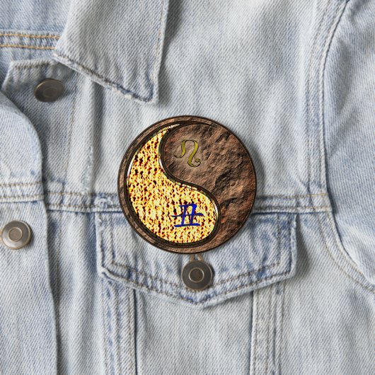 Löwe & Erde Ochse Button (Beispiel)