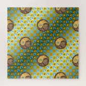 Löwe & Erdnatter Puzzle (Horizontal)