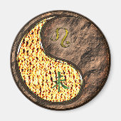 Löwe & Erdziege Magnet (Vorne)