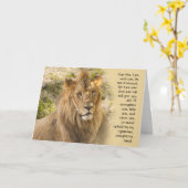 Löwe erhalten wohle Karte (Gelbe Blume)