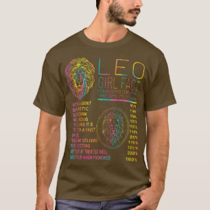 Löwe Fakten Zodiac Lustige Löwe Geburtstag T-Shirt