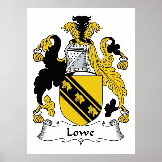Lowe Familienwappen Poster (Vorne)