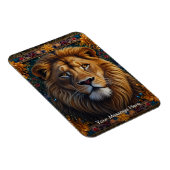 Löwe Fantasy-Farbmalerei Wildlife-Kunst Magnet (Rechte Seite)