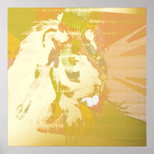 Löwe Farbige Prismatische Pop-Art-Gestaltung-62501 Foliendrucke
