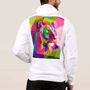 Löwe Farbige Prismatische Pop-Art-Gestaltung-62501 Hoodie