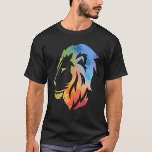 Löwe Felidae Große Katze Outfit Männer Frauen Ki T-Shirt