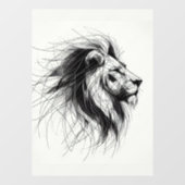 Löwe Fensteraufkleber (Blatt)