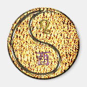 Löwe & Feuer Hahn Magnet (Vorne)