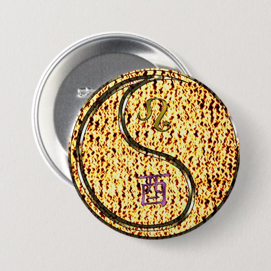 Löwe & Feuerhahn Button (Vorne & Hinten)
