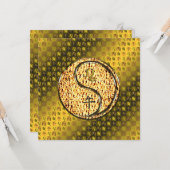 Löwe & Feuerpferd Karte (Vorderseite/Rückseite Beispiel)