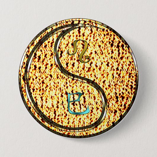 Löwe & Feuerschlange Button (Vorderseite)