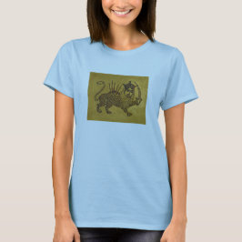 Löwe-Flaggen-Entwurf T-Shirt