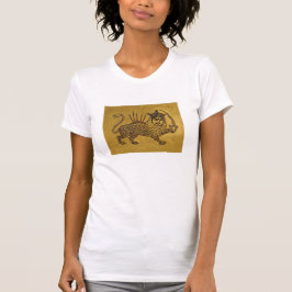Löwe-Flaggen-Entwurf T-Shirt