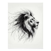 Löwe Fotodruck (Vorne)