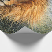 Löwe-Fotografie-Farben-Kunstbild Geschenkpapier (Ecke)