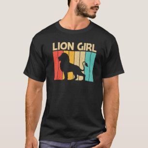 Löwe Für Mädchen Frauen Löwe Dschungel Safari Tier T-Shirt