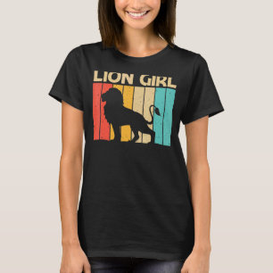 Löwe für Mädchen Frauen Löwe Jungle Safari Tier T-Shirt