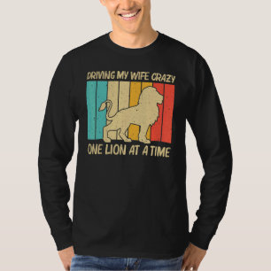 Löwe für Männer Papa Afrikanische Safari Zoo Tier T-Shirt
