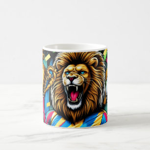 Löwe Fußball-Champion-Trophäe Fußball-Sieg Kaffeetasse