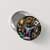 Löwe Fußballmeister-Trophäe Fußball Sieg Button (Vorne & Hinten)