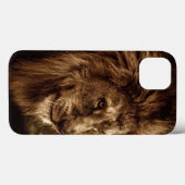 Löwe gegen stürmischen Himmel Case-Mate iPhone Hülle (Rückseite (Horizontal))