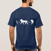 Löwe-Gehen T-Shirt (Rückseite)