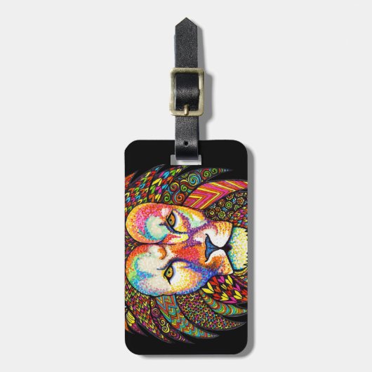 Löwe Gepäckanhänger (Vorderseite vertikal)