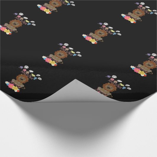 Löwe. Geschenkpapier (Ecke)