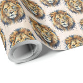 Löwe Geschenkpapier (Rolleneckpunkt)