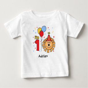 Löwe-Gesicht erster Geburtstag Baby T-shirt