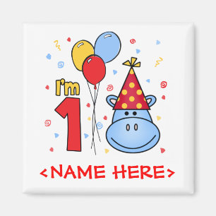Löwe-Gesicht erster Geburtstag Magnet