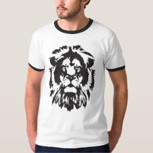 Löwe-Gesicht, Löwe-Kopf-Tätowierung T-Shirt