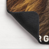 Löwe - Gib niemals auf Mousepad (Ecke)