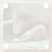 Löwe Glasuntersetzer (Rückseite)