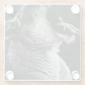 Löwe Glasuntersetzer (Rückseite)