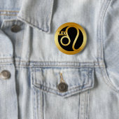 LÖWE-GOLDtierkreis-ZEICHEN Button (Beispiel)