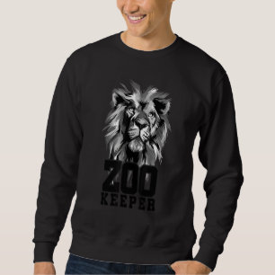 Löwe Grafik Tierpfleger Zoo Wärter Tierliebhaber Sweatshirt