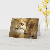 Löwe-Gruß-Karte Karte (Gelbe Blume)