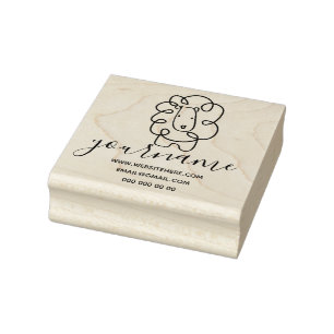 Löwe Gummistempel